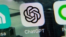 The ChatGPT app is displayed on an iPhone in New York, Thursday, May 18, 2023. Montreal researchers say they were shocked by how much reference information the AI tool fabricated in their published study. (AP Photo/Richard Drew)