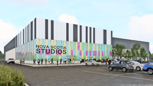 Graphic of planned television and film soundstage provided by Screen Nova Scotia.
