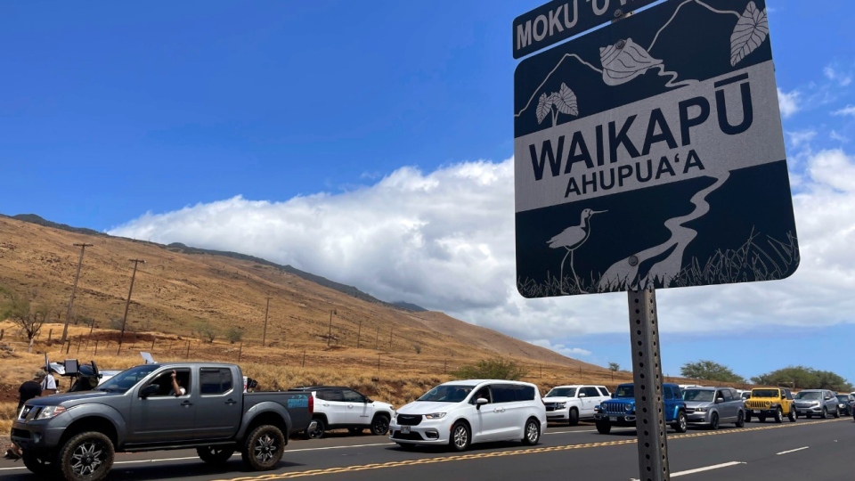 Maui wildfire survivors return