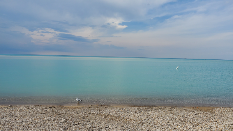 An undated image of Lake Huron from Goderich, Ont. (CTV News file photo) 