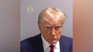 Donald Trump's mugshot at the Fulton County jail on August 24. (Fulton County Sheriff's Office/CNN) 