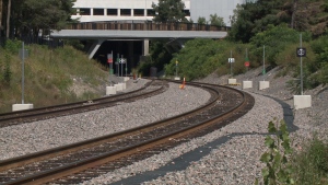 The Trillium Line of Ottawa's rail transit system is seen on Tuesday, Aug. 29, 2023. (Jim O'Grady/CTV News Ottawa)
