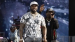 50 Cent, left, and Tony Yayo perform at the Wireless Music Festival in Finsbury Park, July 9, 2023, in London. Rapper 50 Cent said Monday, Aug. 28, that his scheduled show Tuesday night, Aug. 29, at Talking Stick Resort Amphitheatre, an outdoor venue in west Phoenix, was postponed because of the sweltering weather. (Scott Garfitt/Invision/AP, File)