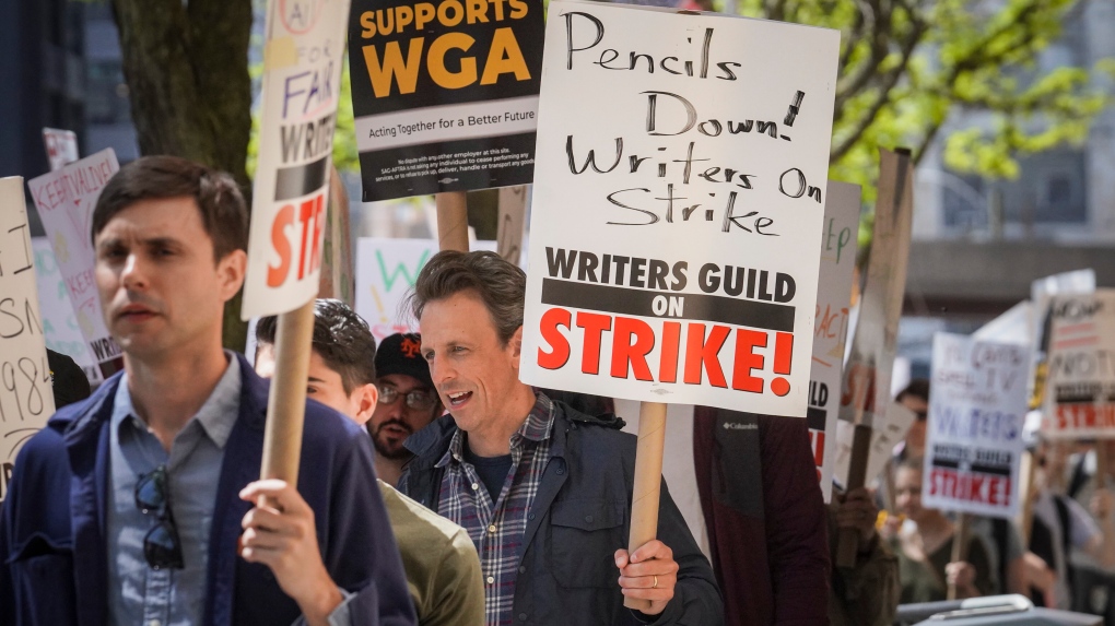 Seth Meyers on strike