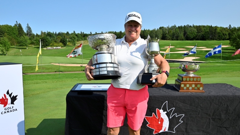 Mary-Ann Hayward of St. Thomas, Ont. won the Canadian Women’s Senior Championship. (Source: Golf Canada)