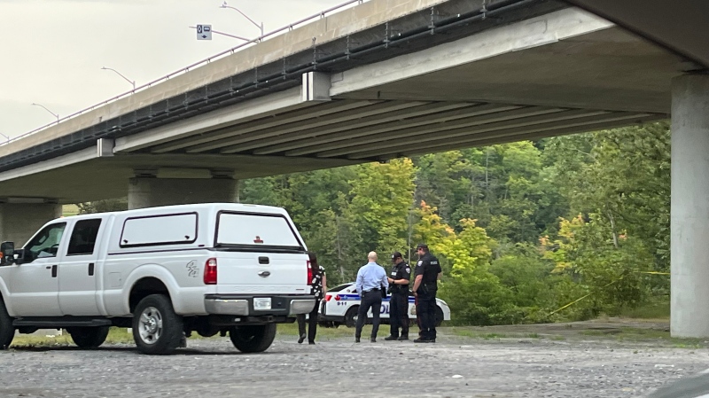 Ottawa police are investigating the discovery of human remains near the area of Colonel By Drive and Heron Road. (Dani-Elle Dube/Newstalk 580 CFRA)
