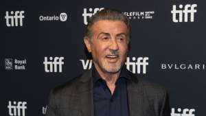 Sylvester Stallone poses for a photograph ahead of a talk with the actor at the Toronto International Film Festival in Toronto, Friday, Sept. 15, 2023. THE CANADIAN PRESS/Andrew Lahodynskyj