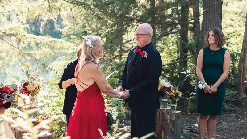 Wedding a success despite wildfire near-miss