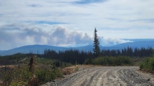 The Glen Lake wildfire near Peachland in B.C.'s Okanagan is pictured. (Image credit: Selena Lenza/Castanet)
