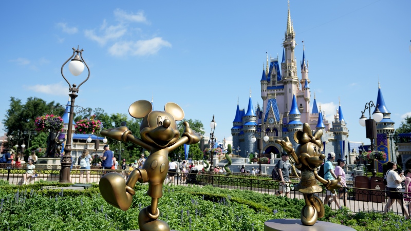 The Cinderella Castle is seen at the Magic Kingdom at Walt Disney World Friday, July 14, 2023, in Lake Buena Vista, Fla. (AP Photo/John Raoux)