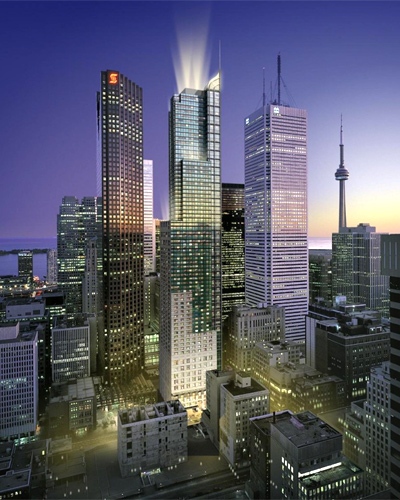 Trump International Hotel and Tower will be located in the heart of the financial district, at 311 Bay Street, on the southeast corner of Bay and Adelaide