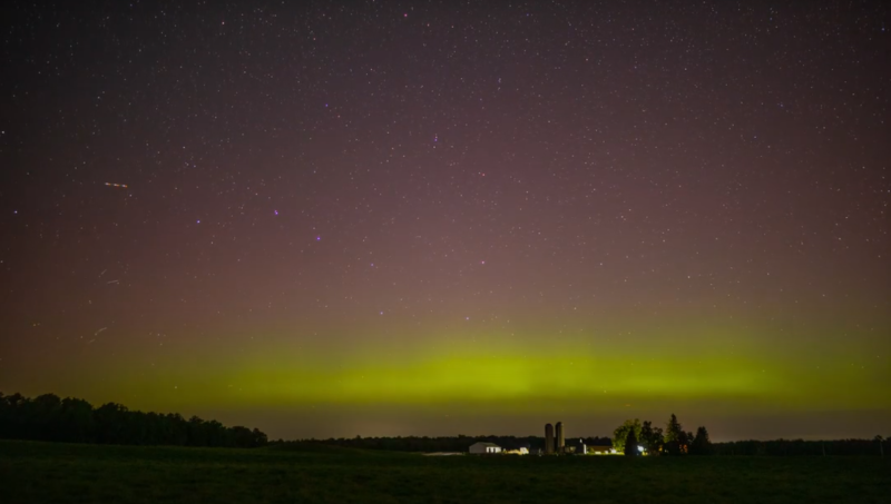 WATCH: Northern Lights shine over Perth East