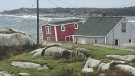 A building in Peggy's Cove was shifted on it's foundation during post-tropical storm Lee. (Jonathan MacInnis/CTV Atlantic)