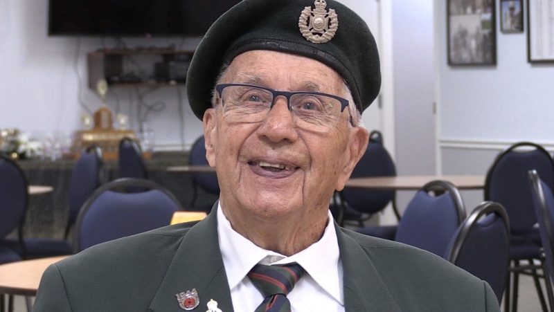 Second World War veteran Jim Parks, 99, of Mount Albert, Ont. (CTV News/Alessandra Carneiro)