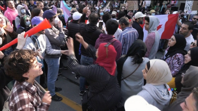 Clash of ideologies at LGBTQ protest