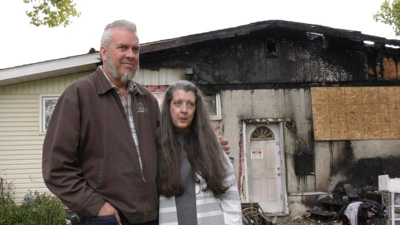 The Fontaines are rebuilding after a fire took out their home overnight last week. (Carla Shynkaruk / CTV News)