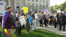 Protests clash on gender identity in Winnipeg