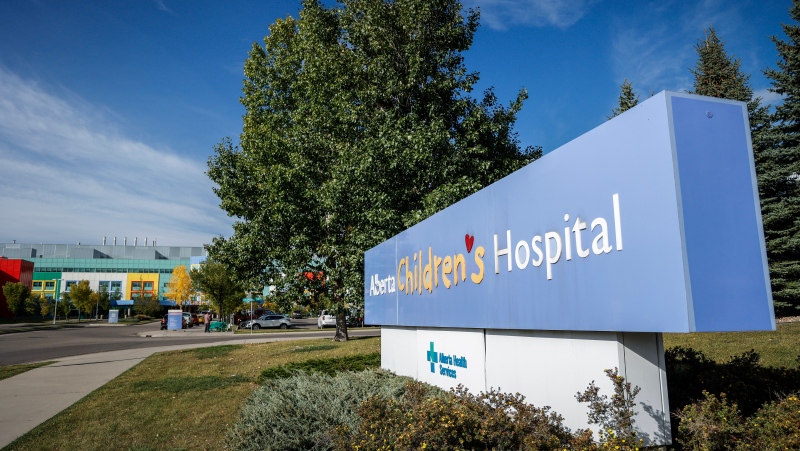 The Alberta Children's Hospital is seeing a large influx of patients following an E. coli outbreak linked to multiple Calgary daycares surpassing 200 cases, in Calgary, Tuesday, Sept. 12, 2023.THE CANADIAN PRESS/Jeff McIntosh