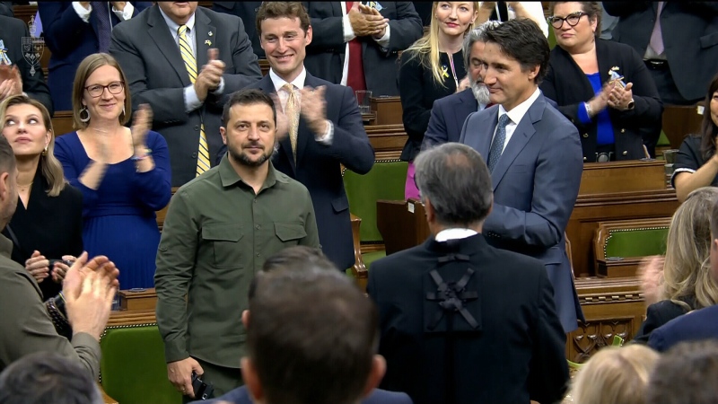 Zelenskyy arrives in the House of Commons