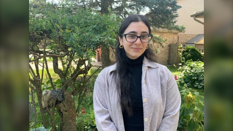 Brescia University College fourth-year psychology student Joan Omar as seen in London, Ont. on Sept. 22, 2023. (Reta Ismail/CTV News London) 
