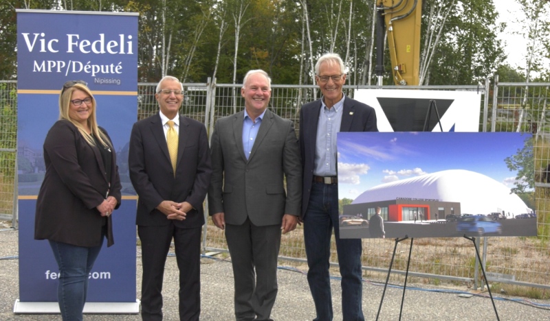The Government of Ontario is investing funds to help build a multi-use sports and recreation facility at Canadore College. (Eric Taschner/CTV News Northern Ontario)