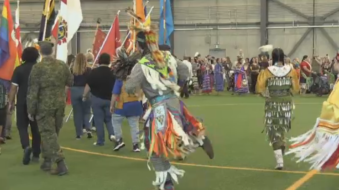 20th annual Pow Wow celebration at United College on Sept. 23, 2023. (Tyler Kelaher/CTV News)