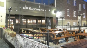 The exterior of Calgary's Ship and Anchor pub is seen on Saturday, Sept. 23, 2023. 