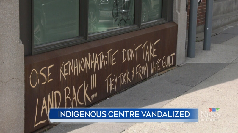 Indigenous centre vandalized in Kitchener