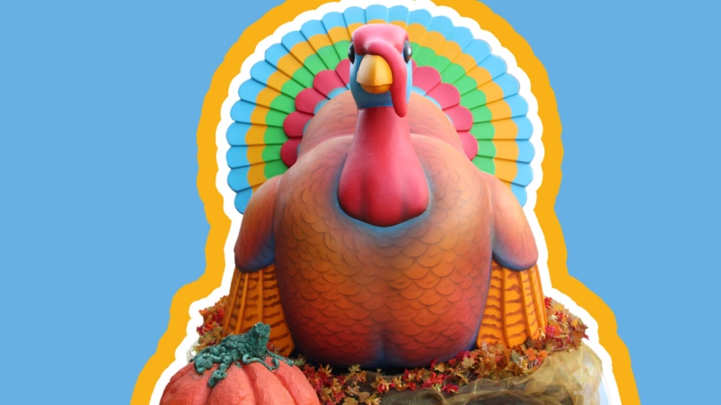 This is a rendering of the new turkey float that will be debuted at the 2023 K-W Oktoberfest Thanksgiving Parade. (Submitted/K-W Oktoberfest)