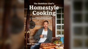The Buddhist chef Jean-Philippe Cyr's new cookbook "Homestyle Cooking: Simple, satisfying vegan recipes for sharing" gives meal options without meat. SOURCE: Jean-Philippe Cyr