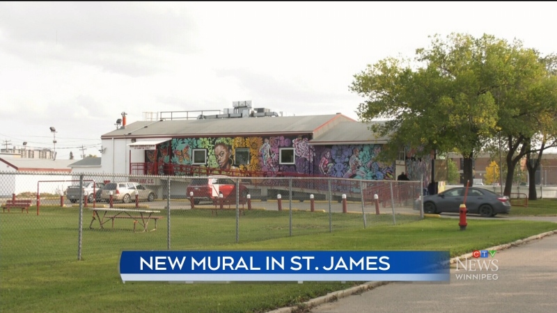 New mural adds splash of colour to St. James