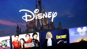 In this Wednesday, Nov. 13, 2019, file photo, a Disney logo forms part of a menu for the Disney Plus movie and entertainment streaming service on a computer screen in Walpole, Mass. Streaming services ranging from Netflix to Disney+ want us to stop sharing passwords. (AP Photo/Steven Senne, File)