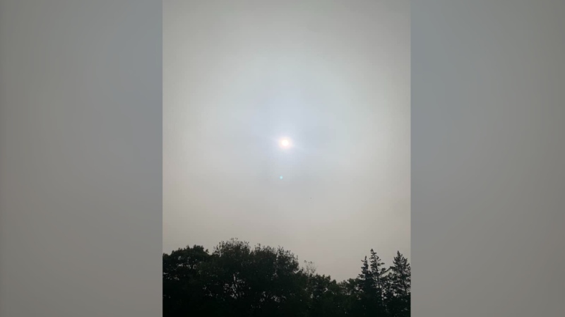 Wildfire smoke from the western Canada wildfires in Barrington, N.S. (Corinne Weeks-d'Eon)