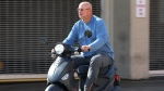 Cleveland Guardians manager Terry Francona leaves Progressive Field in Cleveland on his scooter on the scheduled day of the then-Indians' home opening baseball game on March 26, 2020. Slowed by major health issues in recent years, the personable, popular Francona may be stepping away, but not before leaving a lasting imprint as a manager and as one of the game's most beloved figures. (John Kuntz/Cleveland.com via AP)