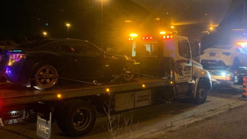 Police impounded both driver's vehicles. (X/Waterloo Regional Police Service)