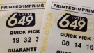 The biggest lottery jackpot in Canadian history is up for grabs Saturday night. The grand prize in the Lotto 6-49 draw will be an estimated $64-million, and Canadians across the country have been lining up for their tickets. THE CANADIAN PRESS/Richard Plume