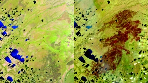 Image credit: Canadian Space Agency, contains Copernicus Sentinel satellite data (2023) processed by Dromadaire Geo-Innovations.   