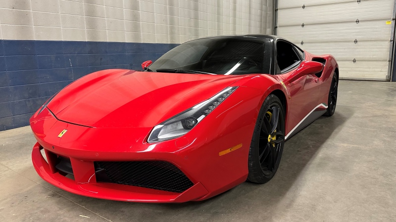 Two Edmonton men at the centre of an international cocaine-trafficking scandal that led to the detainment of a Canadian airline crew in the Dominican Republic last year are back in the spotlight. They're facing numerous charges after police seized a pair of stolen Ferraris worth roughly $1 million. Pictured is one of the Ferraris. (W5)