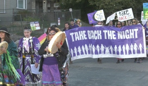 The Phoenix Rising Women's Centre in Sault Ste. Marie was the starting point for this year's Take Back The Night march. (Mike McDonald/CTV News)