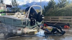 An recent inspection of a boat arriving in B.C. from Ontario detected invasive mussels, leading to decontamination efforts. (Facebook/BCCOS)