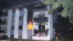 A fire at an apartment building on McArthur Avenue. Sept. 30, 2023. (Jean Lalonde/Ottawa Fire Services)