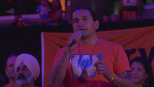 NDP Leader Wab Kinew, conversely, has been largely embraced by Indigenous leaders. He was greeted with loud applause Saturday at a powwow marking the National Day for Truth and Reconciliation and given an endorsement by Jerry Daniels, grand chief of the Southern Chiefs Organization, which represents 34 First Nations communities. (Source: Taylor Brock, CTV News)