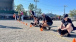 The Lakeshore Horse Racing Association hosted the seventh annual Weiner Dog Races atLeamington Raceway in Leamington, Ont. on Sunday, Oct. 1, 2023. (Chris Campbell/CTV News Windsor)