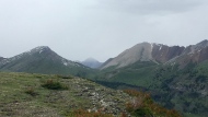 Divide Pass in the backcountry of Banff National Park is shown on July 3, 2019. A grizzly bear attack in the backcountry of the national park on Friday left two people and their dog dead. THE CANADIAN PRESS/Colette Derworiz