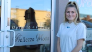 Jasmine Gemmell, the owner of Regina jewellery outlet Bellezza Moda is bringing attention to the support she received after her business was broken into and robbed. (David Prisciak/CTV News)