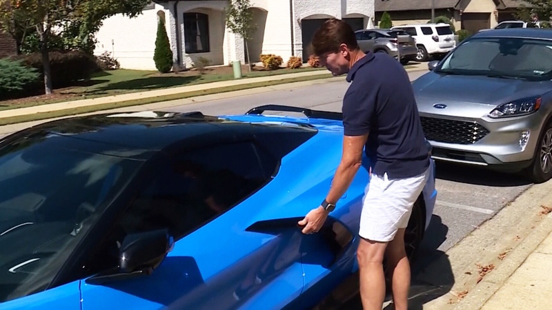 Corvette owner catches valet on a joyride