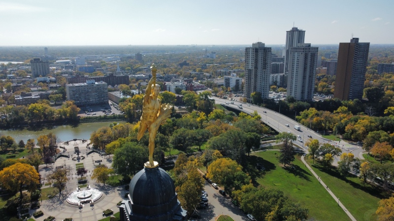 The Manitoba Legislature is seen on Sept. 26, 2023. (Image source: Devon McKendrick/CTV News Winnipeg)