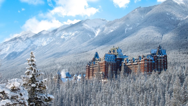 The Fairmont Banff Springs, located about 115 kilometres west of Calgary, Alta. (Courtesy Fairmont Banff Springs) 