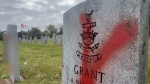 Veterans’ graves defaced
