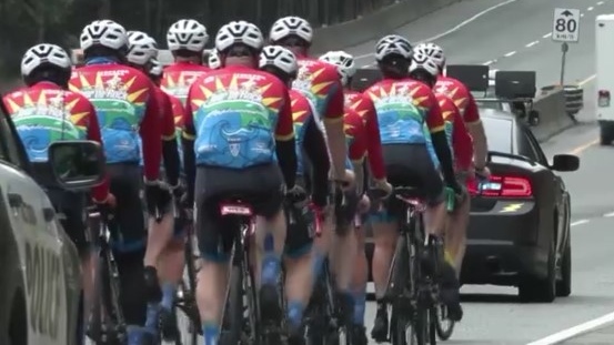 As of Thursday afternoon, the Tour de Rock team was closing in on $900,000 raised for childhood cancer research. (CTV News)